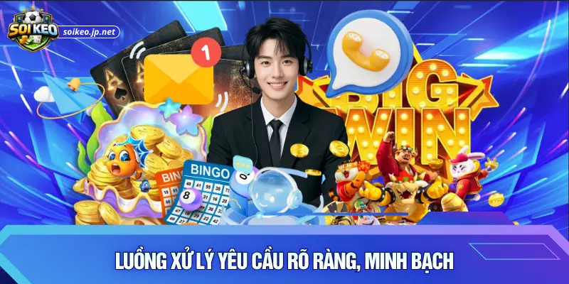 Luồng xử lý yêu cầu rõ ràng, minh bạch